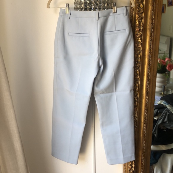 H&M powder blue Capri work pants size 2 - Picture 2 of 5